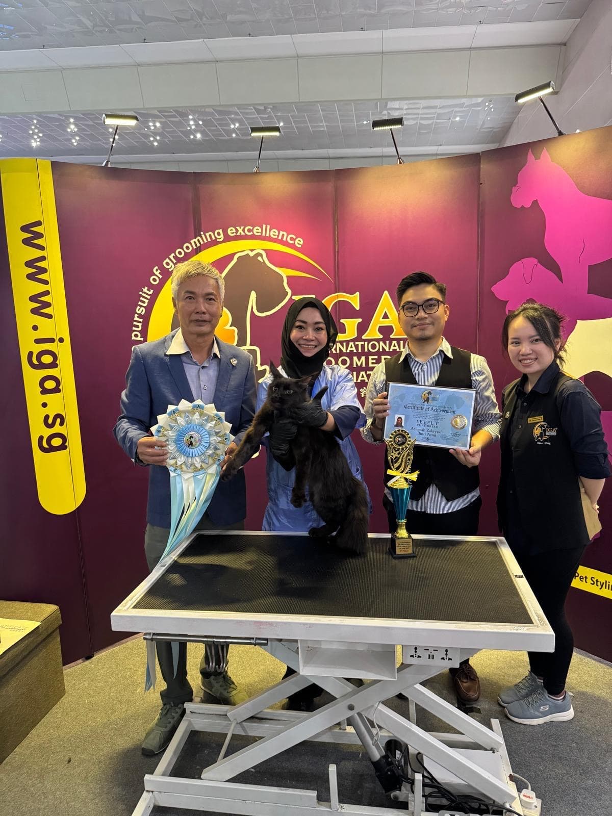 Zee winning 1st place at IGA Competition